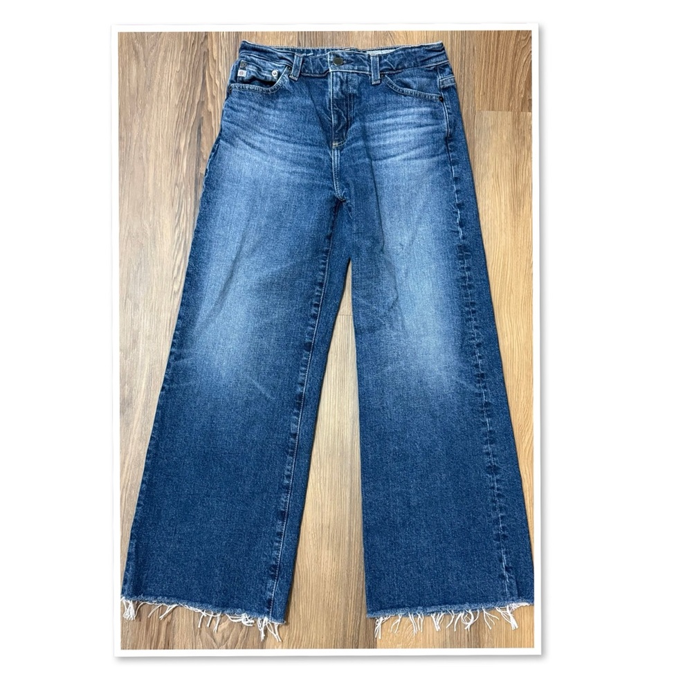Ag Adriano Goldschmied Saige Wide Leg Crop Jeans - Picture 3 of 14